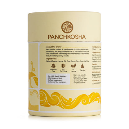 Panchkosha SOLAR PLEXUS CHAKRA Incense Cones (51 units)