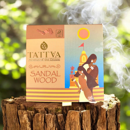 TATTVA Sandalwood Dhoop Cones (40 Sticks)