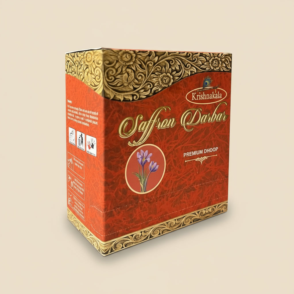 Krishnakala SAFFRON DARBAR Premium Dhoop (100 sticks)