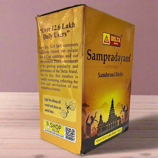 Delta SAMPRADAYAM Sambrani Sticks (12 X 16 Dhoop sticks)