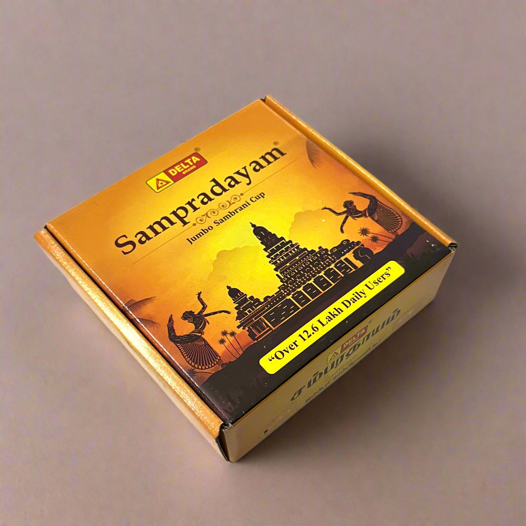 Delta SAMPRADAYAM Jumbo Sambrani Cup (4 cups)