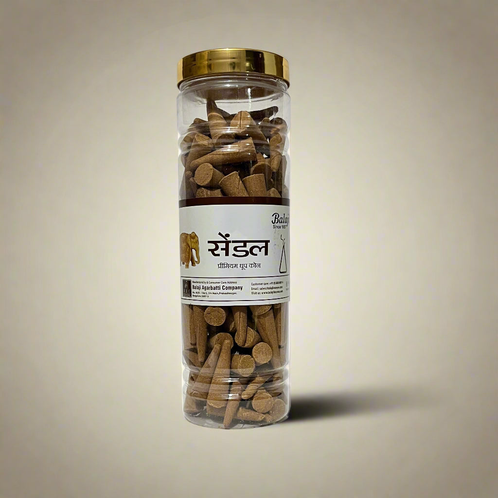 Balaji SANDAL Premium Dhoop Cones (400 gm)