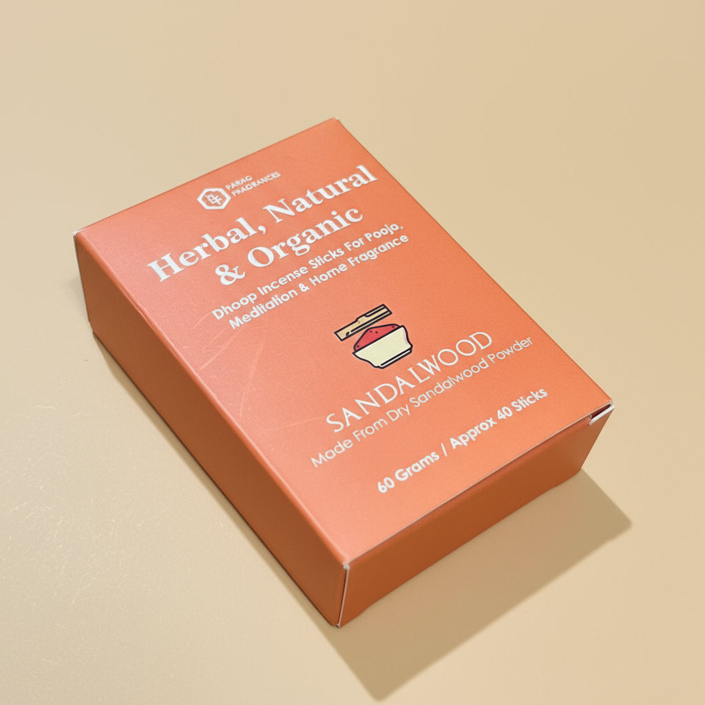 Parag fragrances SANDALWOOD Dry Dhoop Sticks (60gm)