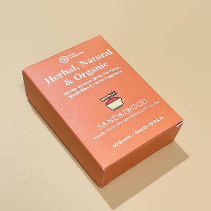 Parag fragrances SANDALWOOD Dry Dhoop Sticks (60gm)