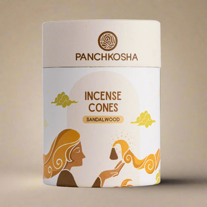 Panchkosha SANDALWOOD Incense Cones (51 units)