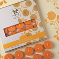 IRIS Choco Orange Acrylic Tea Light Candles  (25 candles)