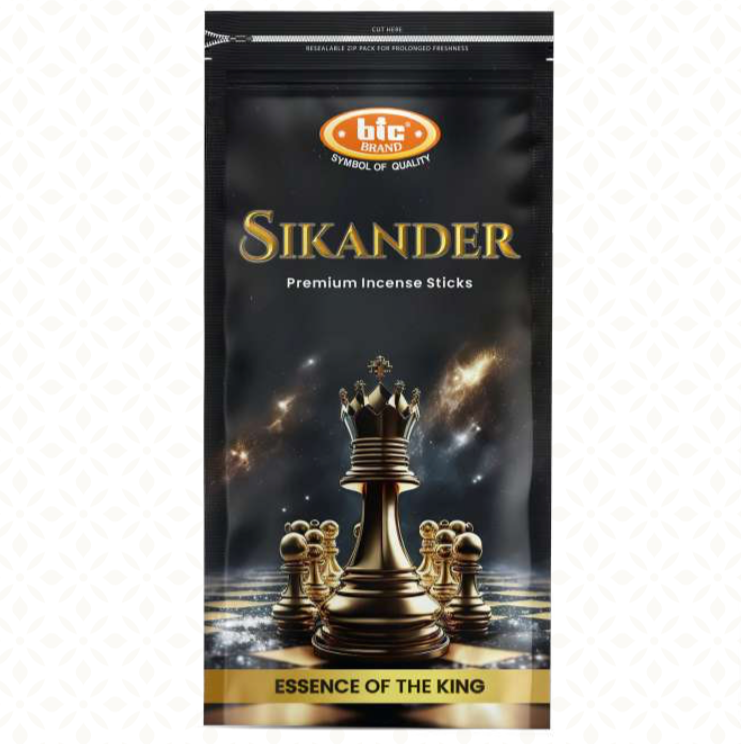 BIC SIKANDER Premium Incense sticks ZIPPER (100g)