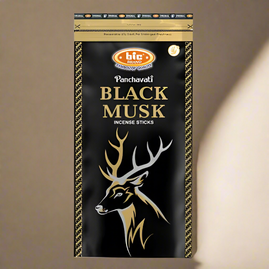 BIC BLACK MUSK Premium Incense sticks ZIPPER (110g)