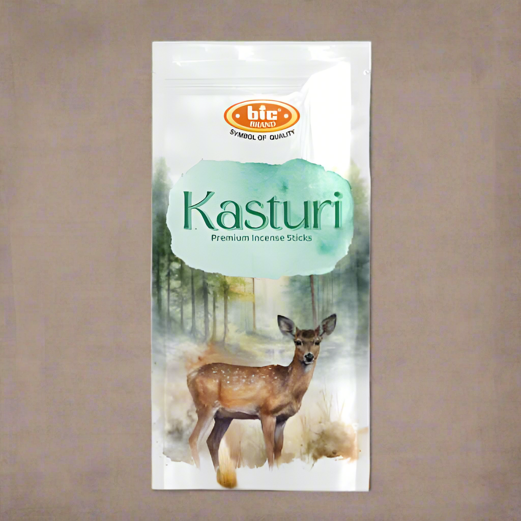 BIC KASTURI Premium Incense sticks ZIPPER (110g)