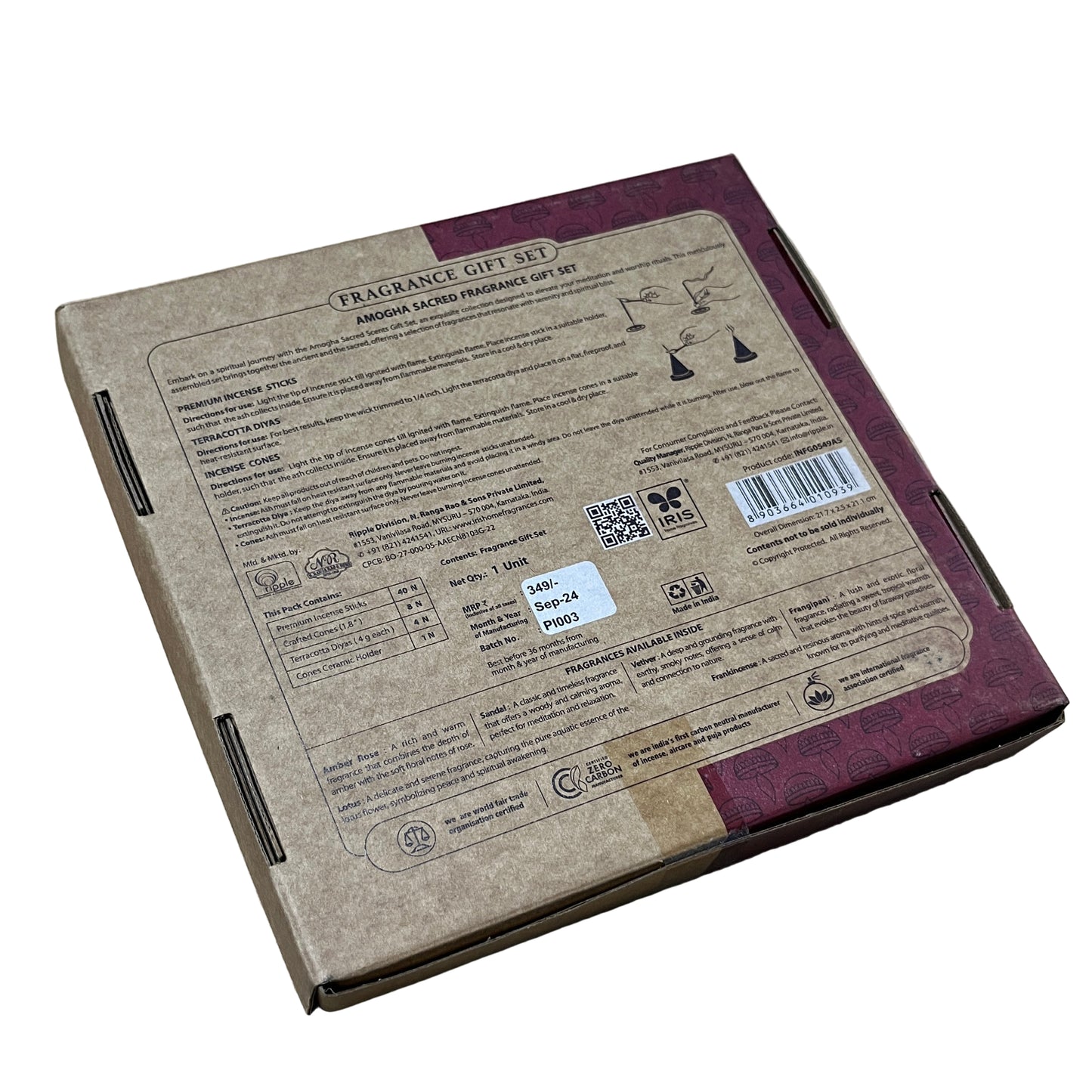 Amogha sacred fragrance gift set