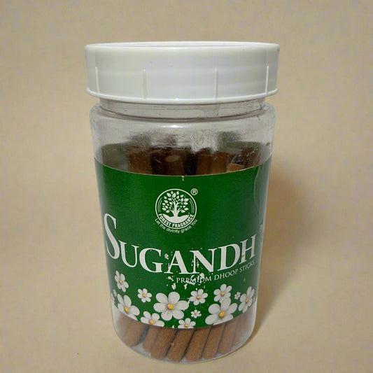 Forest Fragrance SUGANDH Premium Dhoop Sticks Jar (90 gm)