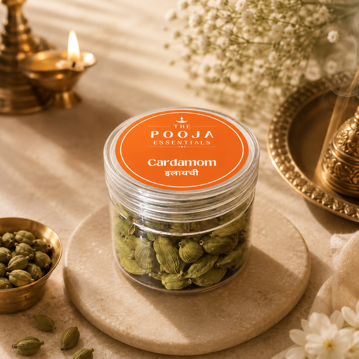 The Pooja Essentials - ilayachi Cardamom (25gms)