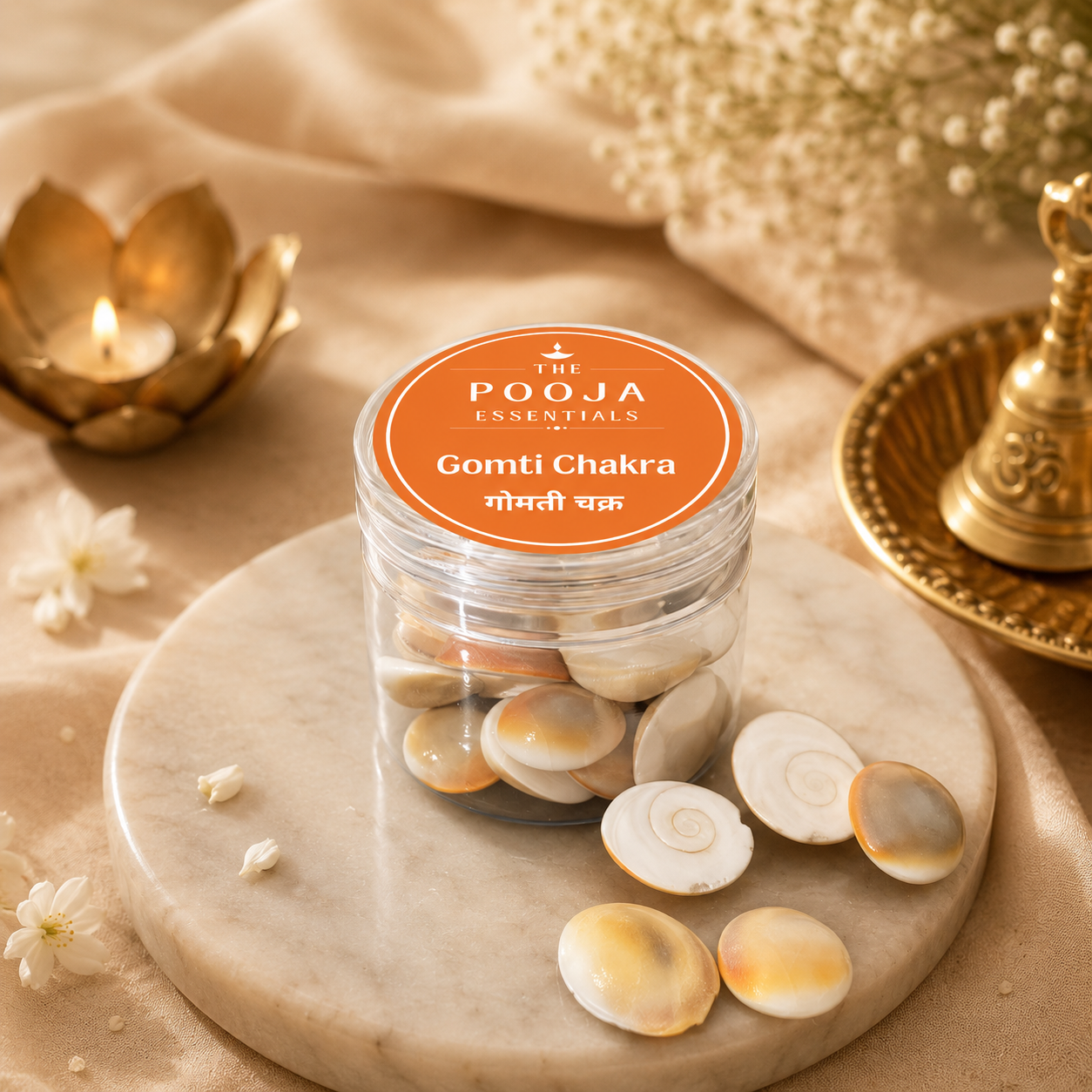 The Pooja Essentials - Gomti Chakra (21 pc)