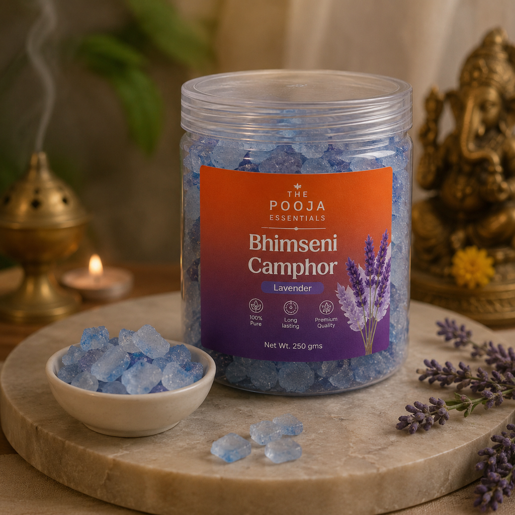 The Pooja Essentials - Lavender Bhimseni Camphor