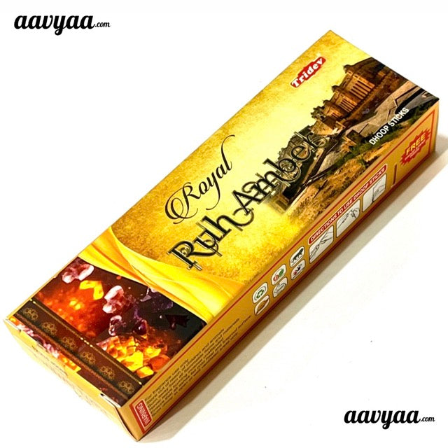 Tridev ROYAL RUH AMBER Dhoop Sticks (50 gms)