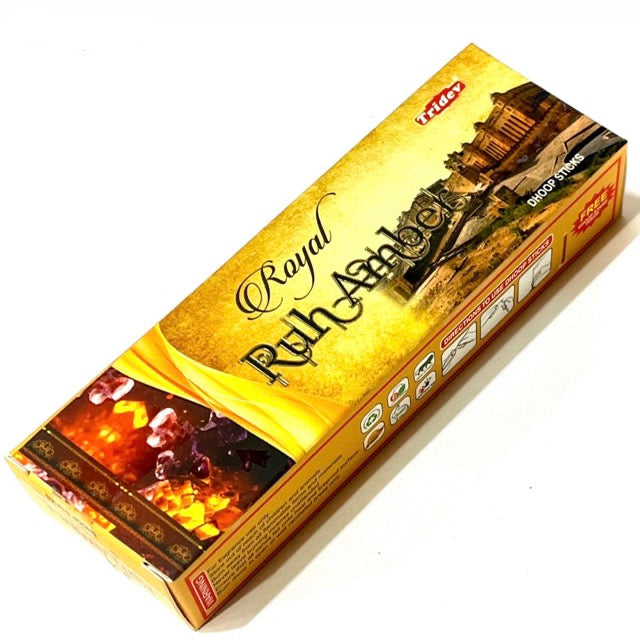 Tridev ROYAL RUH AMBER Dhoop Sticks (50 gms)