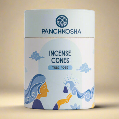 Panchkosha TUBE ROSE Incense Cones (51 units)