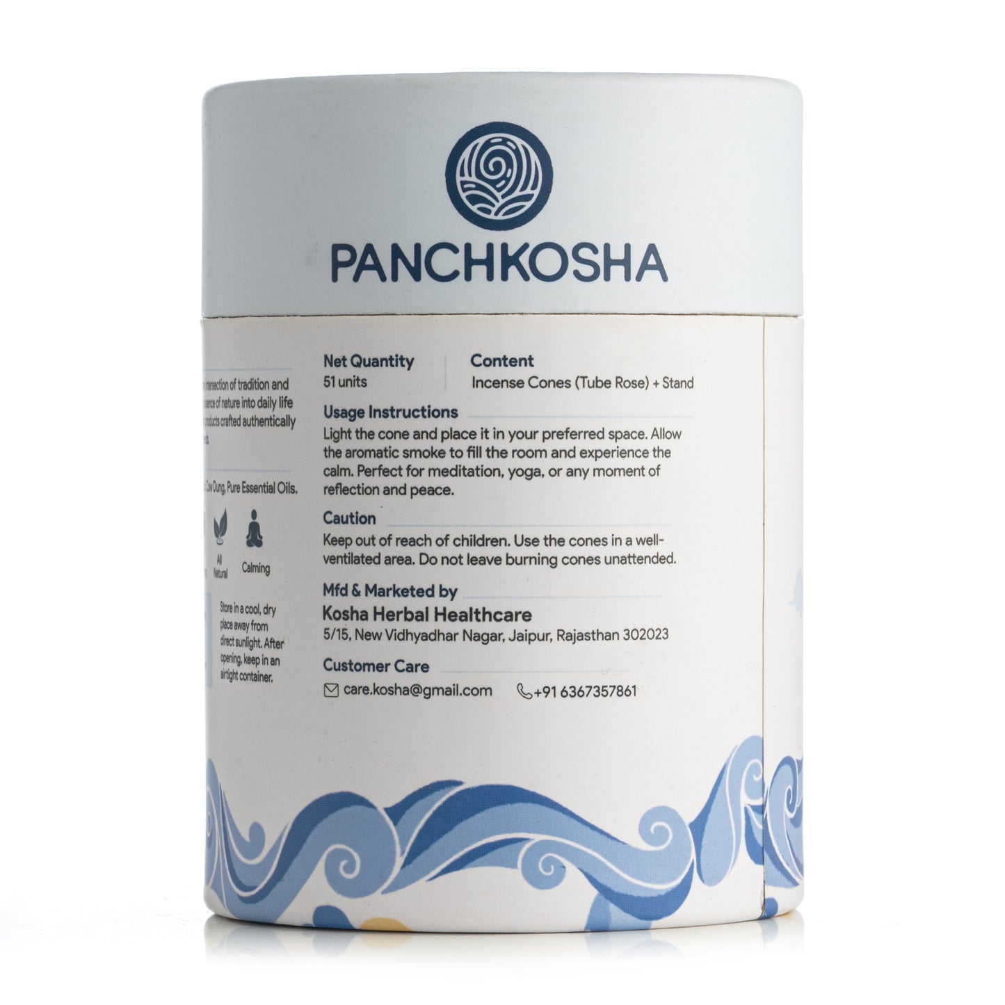 Panchkosha THROAT CHAKRA Incense Cones (51 units)
