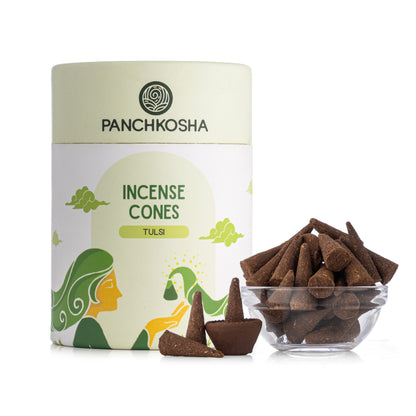Panchkosha TULSI Incense Cones (51 units)