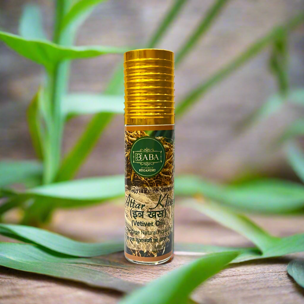 Baba Attarwala Vetiver KHUS Roll On Attar (6 ml)