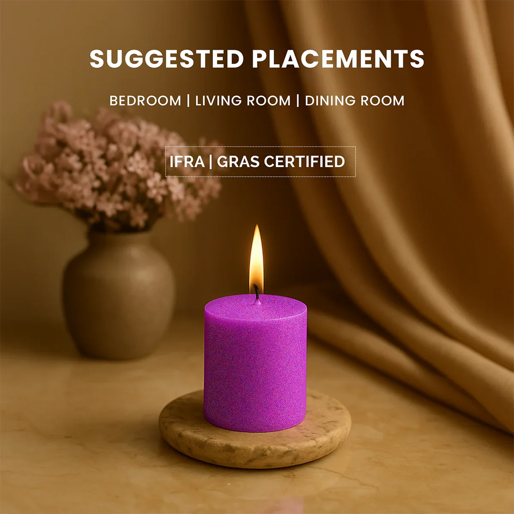 IRIS LAVENDER Votive Candles (Pack of 6)