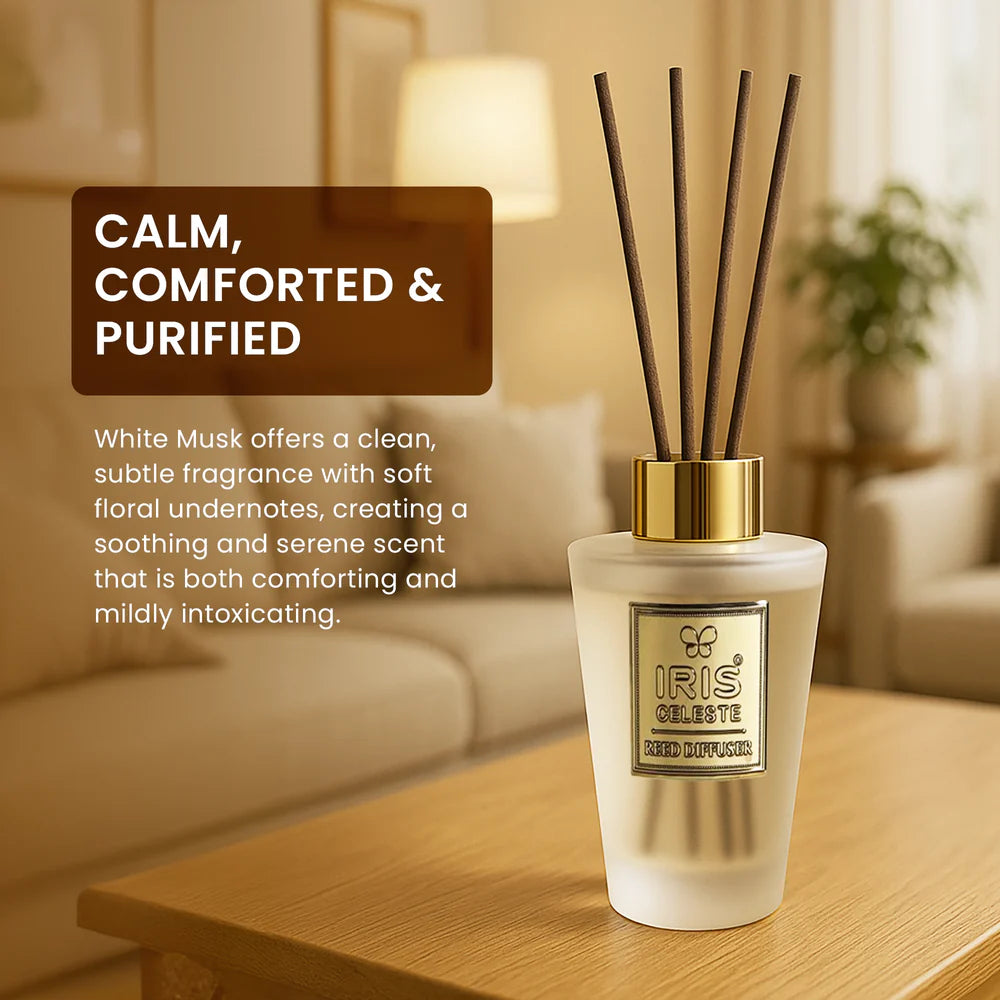 IRIS Celeste WHITE MUSK Reed Diffuser Set(150ml)