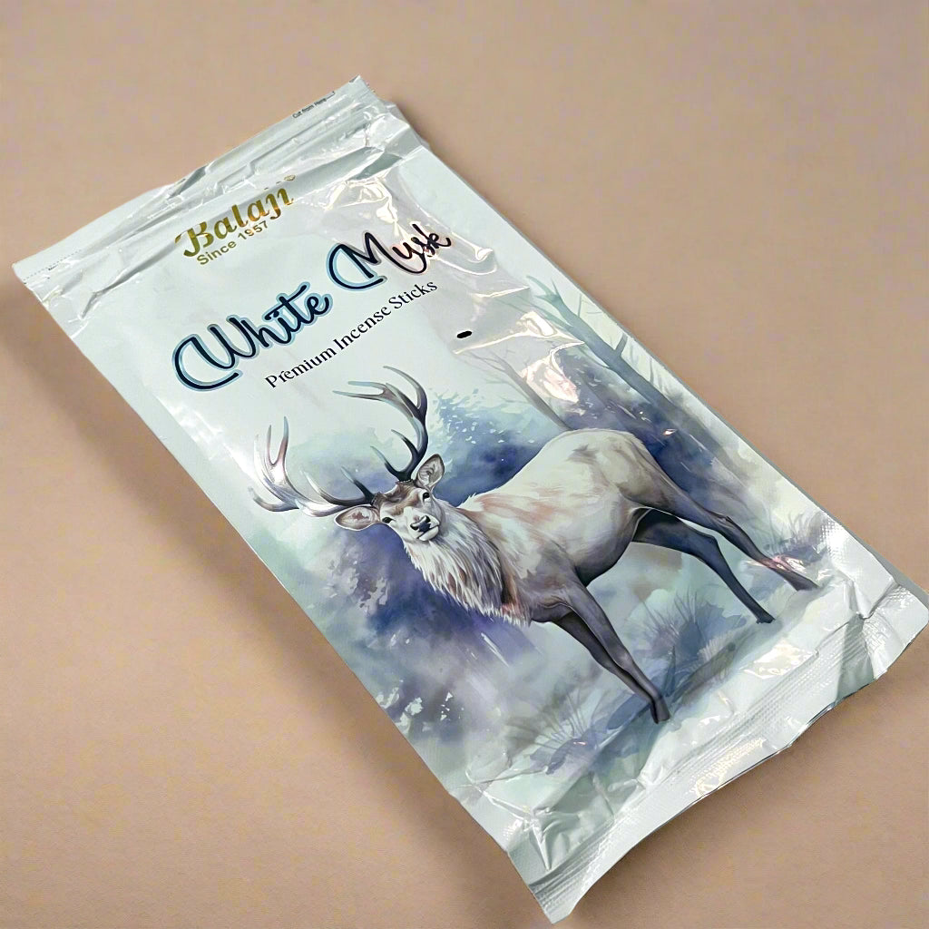 Balaji White Musk Premium Incense Sticks Zipper(100 gm)