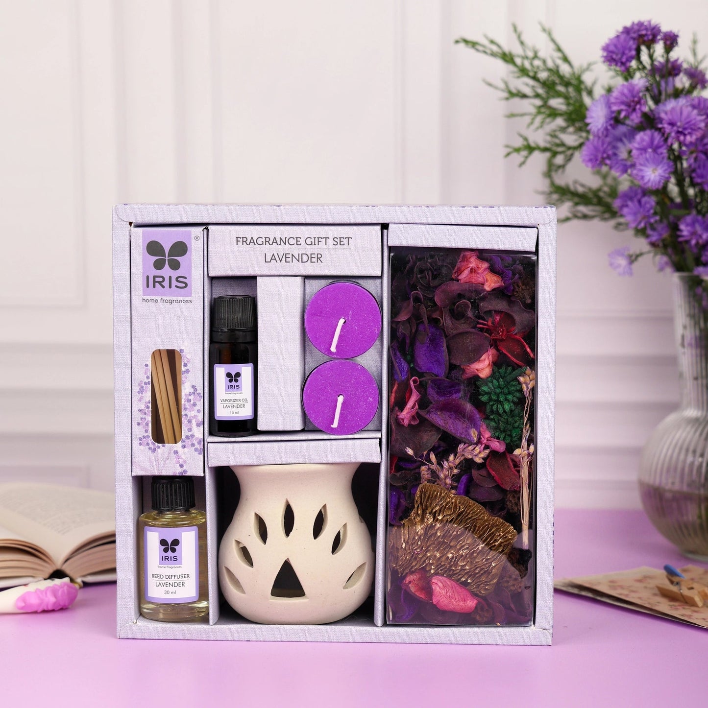 IRIS Vaporiser & Potpourri GIFT SET- Lavender