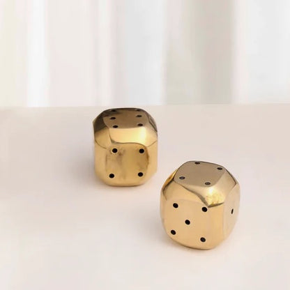 Aavyaa Brass Dice Incense Holder - Agarbatti Stand