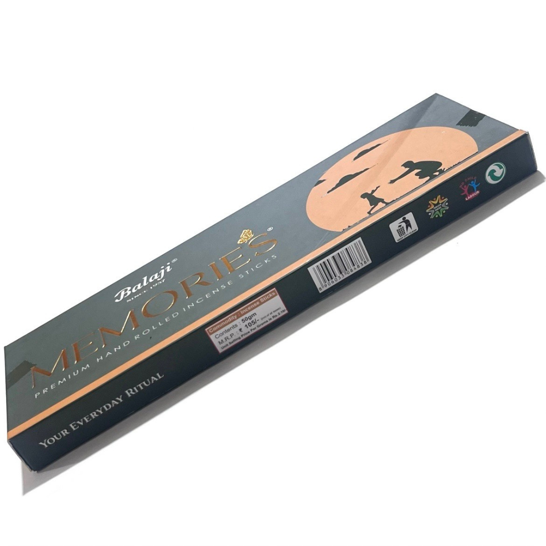 Balaji Memories Hand rolled Incense Sticks (50 gms)