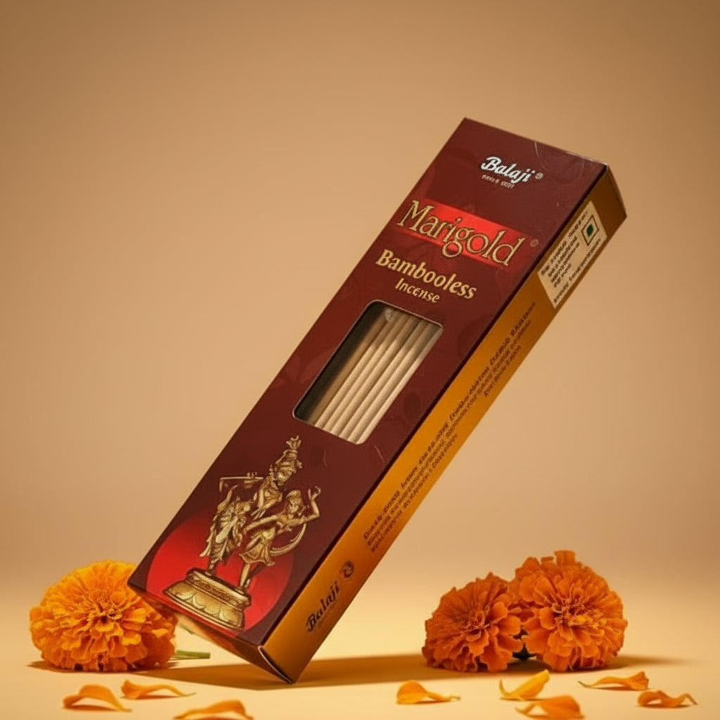 Balaji MARIGOLD Premium Bambooless Dhoop Sticks (100 gms)