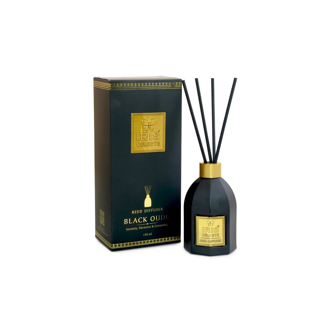 New IRIS Celeste BLACK OUDH Reed Diffuser Set(150ml)