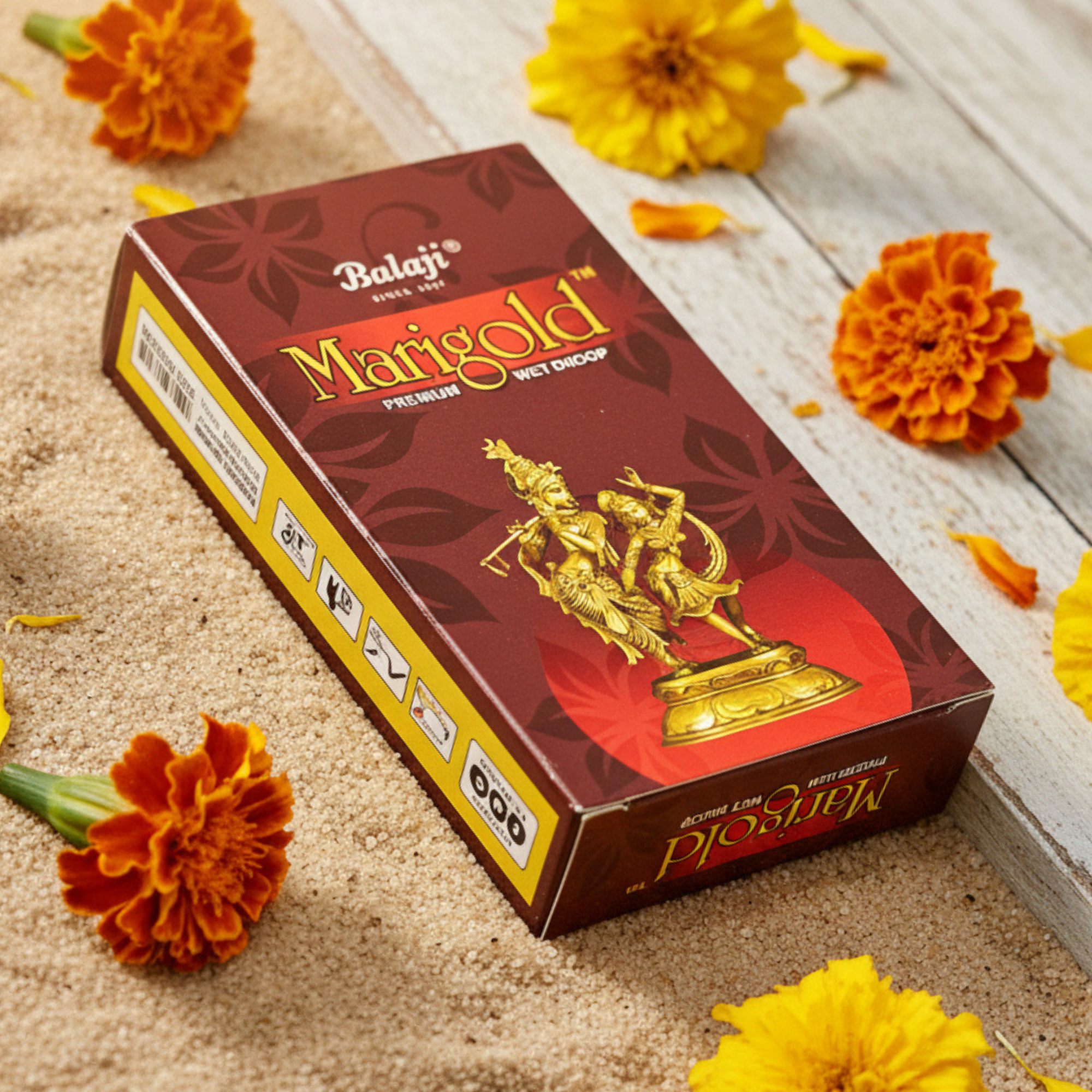 Balaji MARIGOLD Premium Wet Dhoop Sticks (100 gms)