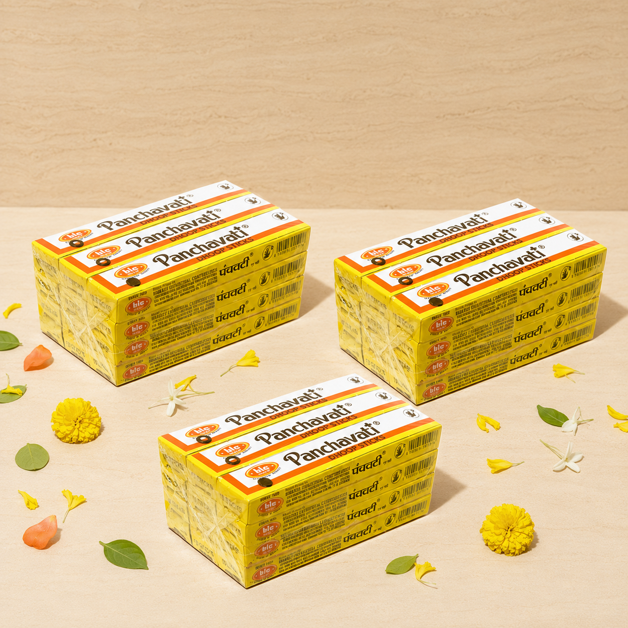 BIC Panchavati dhoop sticks combo pack of 3 dozens