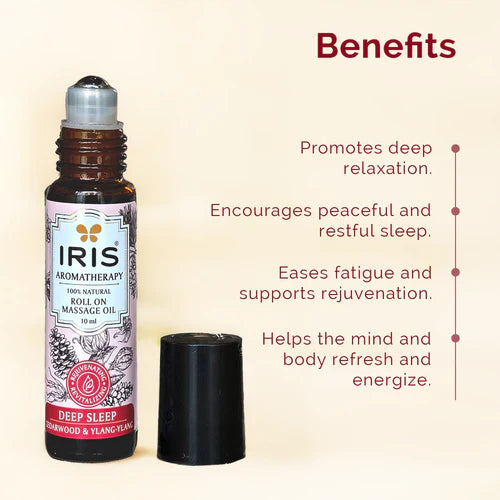 Iris DEEP SLEEP Roll On Massage Oil by IRIS Aromatherapy (10ml)