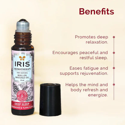 Iris DEEP SLEEP Roll On Massage Oil by IRIS Aromatherapy (10ml)