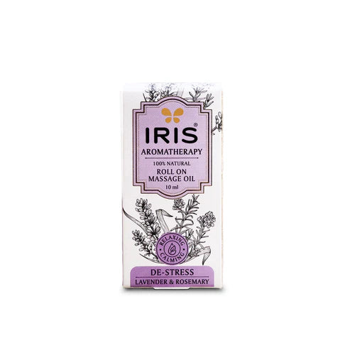 Iris DESTRESS  Roll On Massage Oil by IRIS Aromatherapy (10ml)