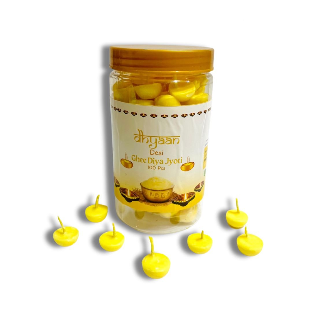 Dhyaan Pure Ghee Diya Jyot (100 pcs)