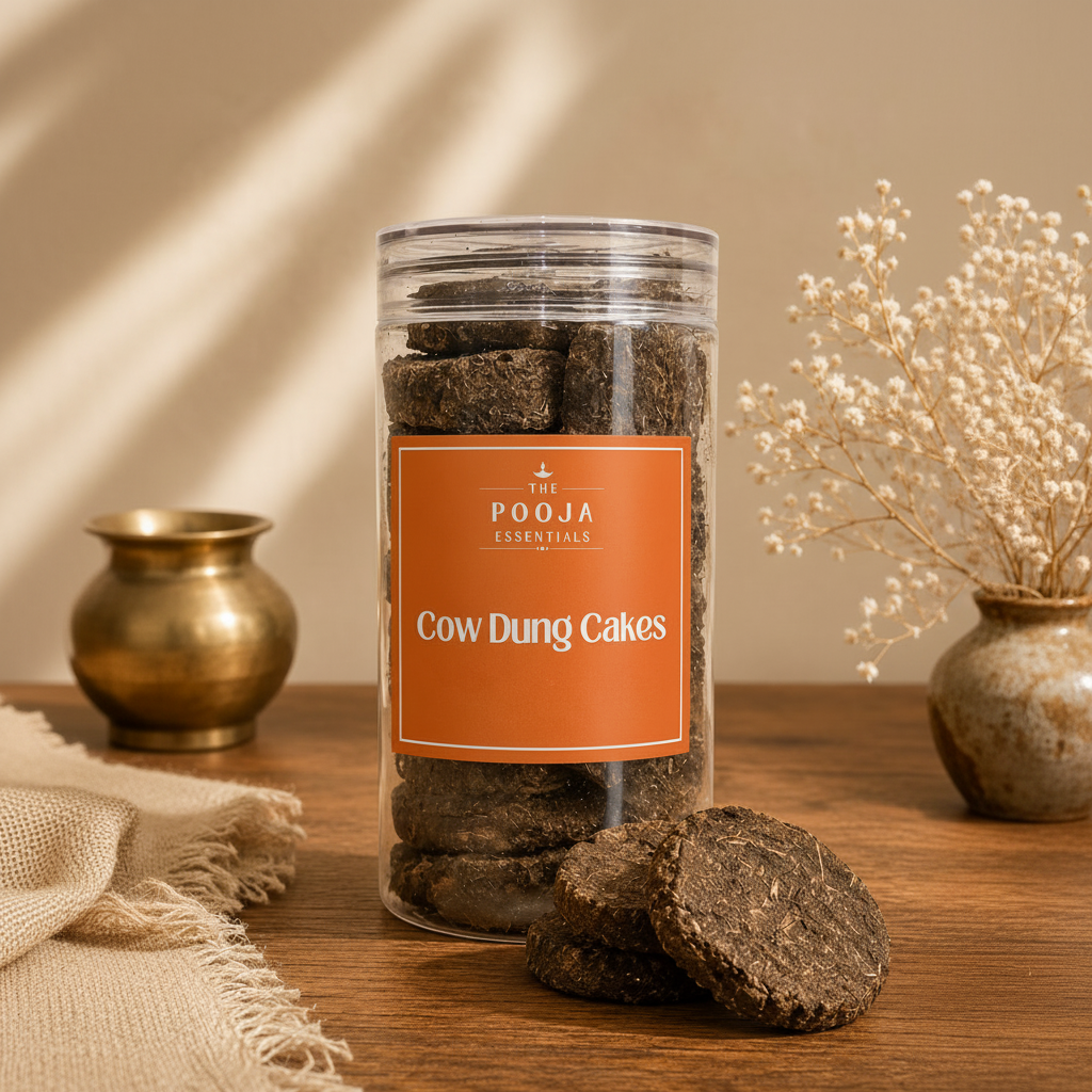 The Pooja Essensials Cow Dung Cakes (10 pcs)