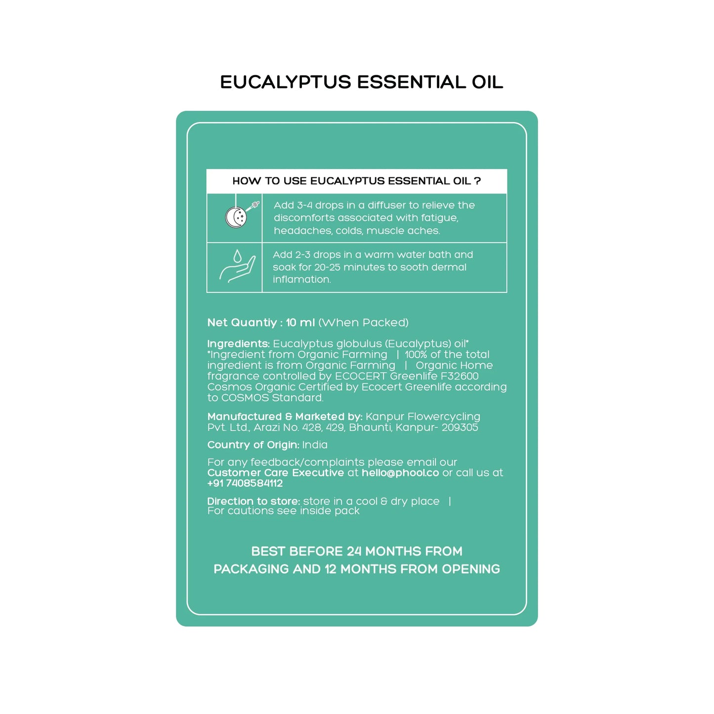 Phool EUCALYPTUS Essential Oil (10ML)