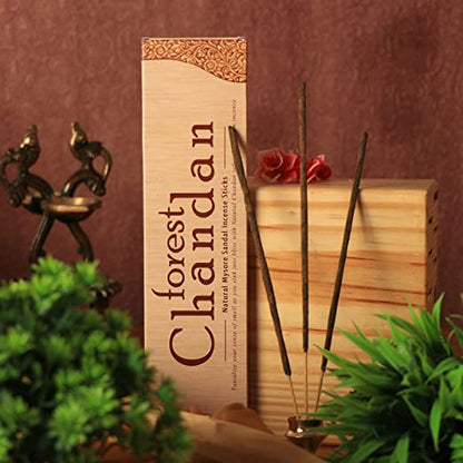 Combo of 12 Forest CHANDAN Natural Incense Sticks (10*12= 120 Sticks)