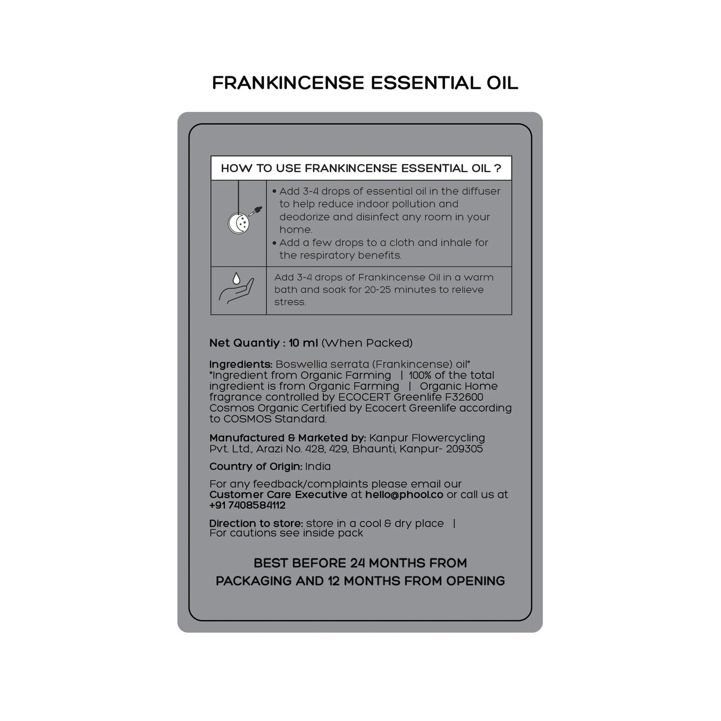 Phool FRANKINCENSE Essential Oil (10ML)