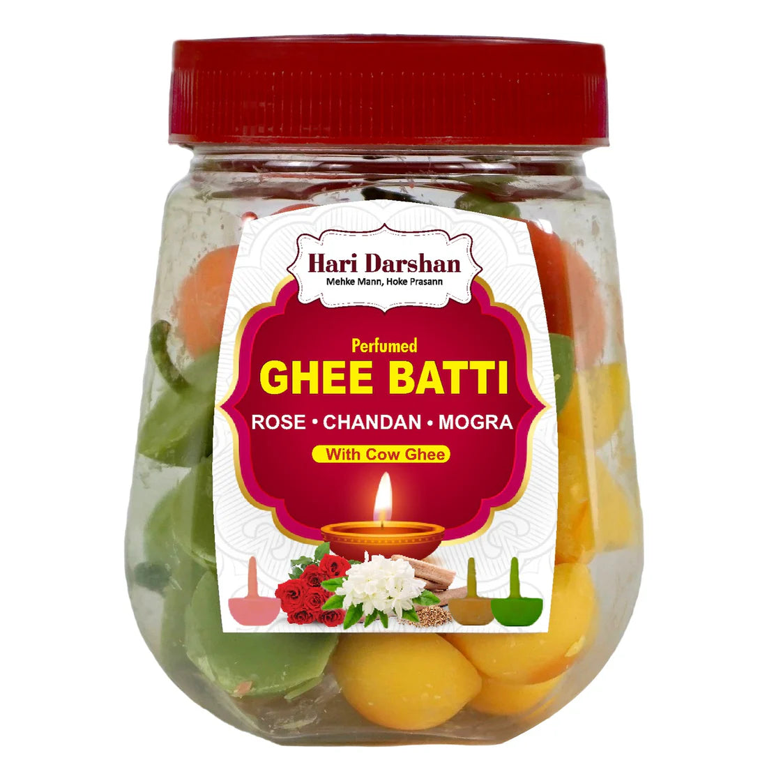 Hari Darshan GHEE BATTI (60 pieces)