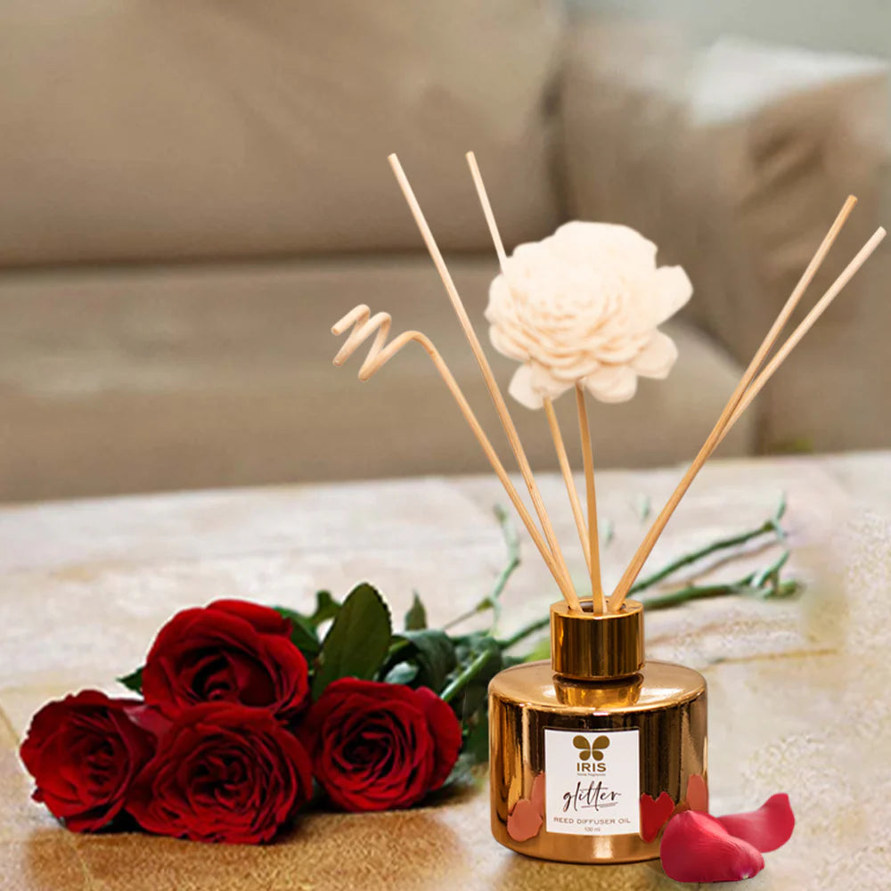 IRIS GLITTER Reed diffuser set