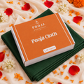 The Pooja Essentials Pooja cloth (Green 1.25 m)