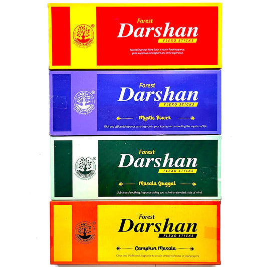 Combo of 4 Forest DARSHAN Flexo Incense Sticks (180 gms*4= 720gms)