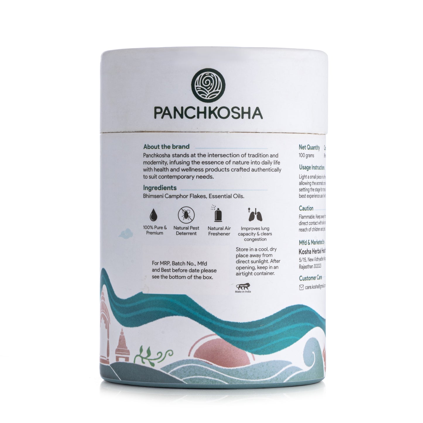 Panchkosha bhimseni Camphor KAPUR  (100gm)