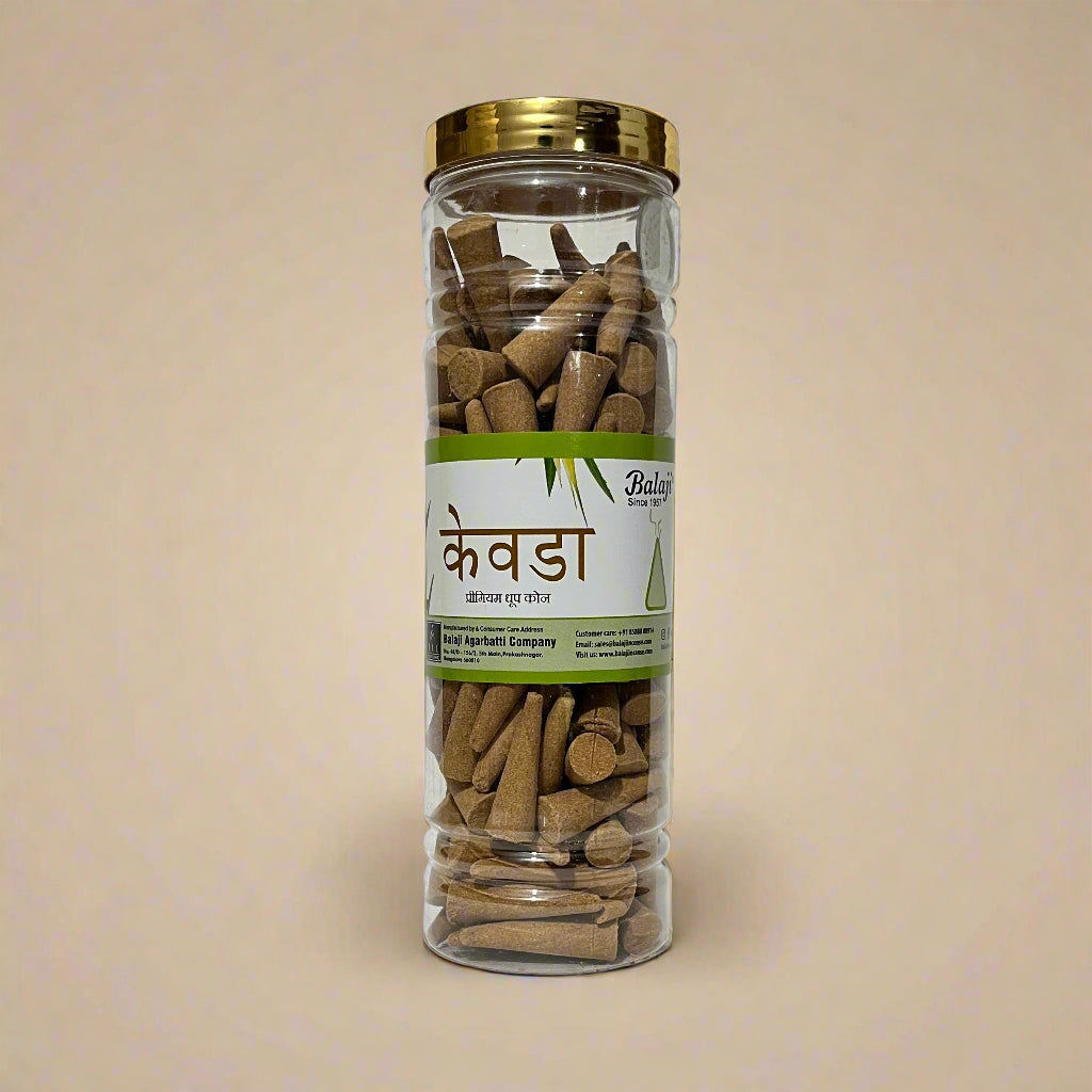 Balaji KEWDA Premium Dhoop Cones (400 gm)