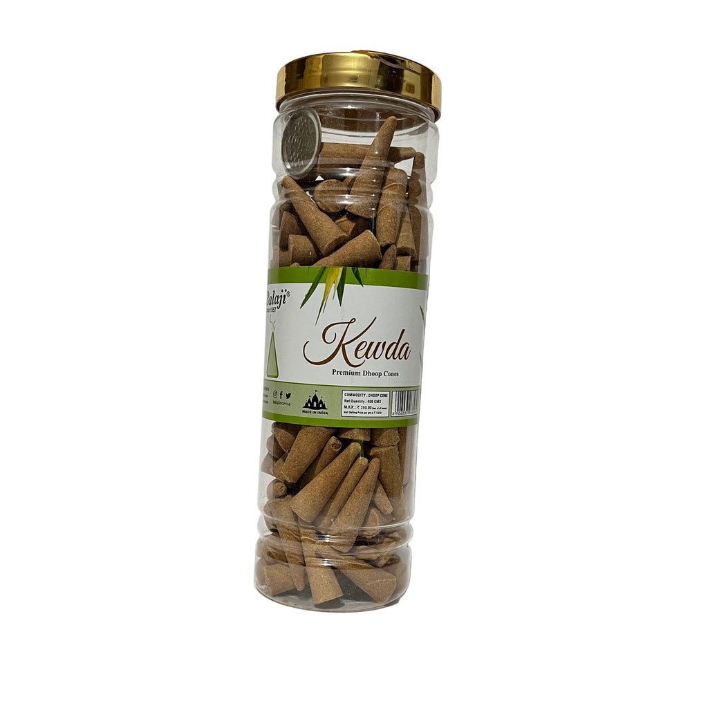 Balaji KEWDA Premium Dhoop Cones (400 gm)