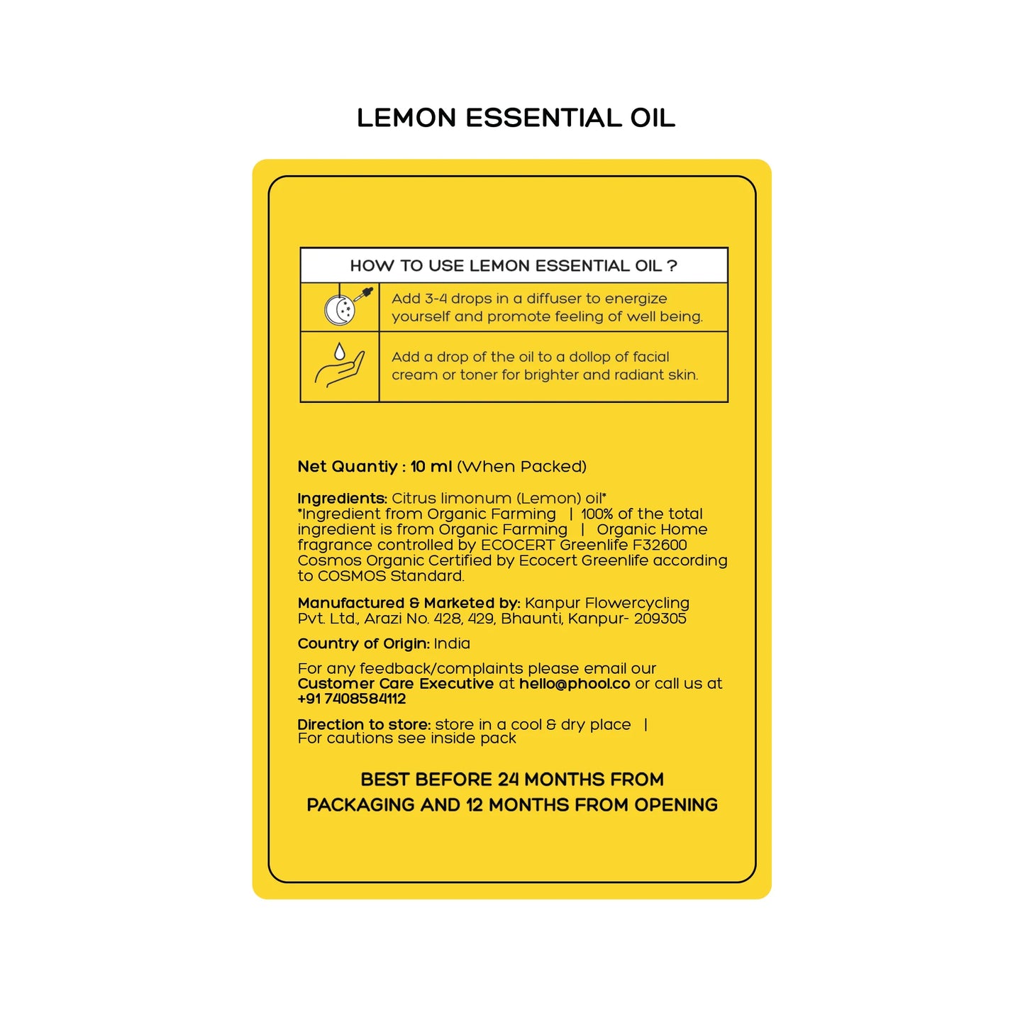 Phool LEMON Essential Oil (10ML)